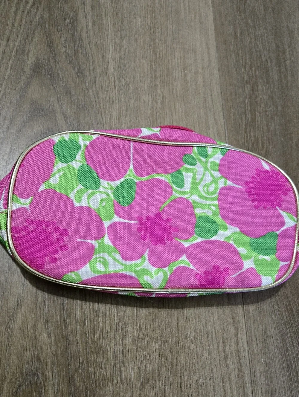 Lilly Pulitzer Cosmetic Makeup Bag for Estee Lauder Small Pink Floral 9